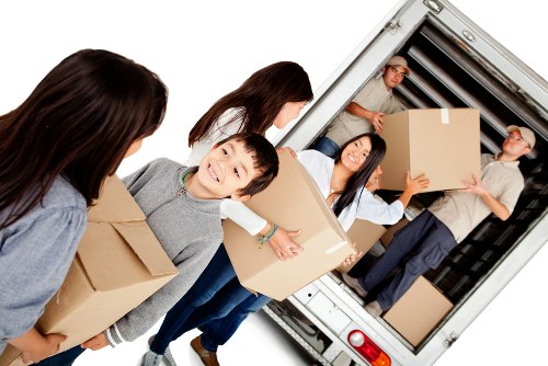 Movers helping with a residential move in Hornsey