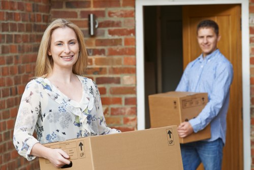 Careful loading of household furniture for removals in Hornsey