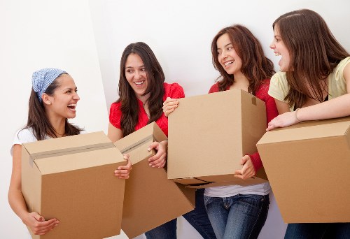 Packing and loading items into a removal van in Hornsey
