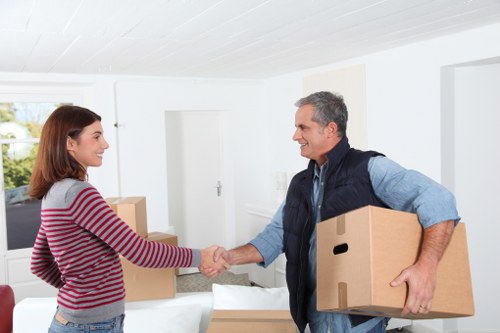 Office and furniture transport using a moving van in Hornsey