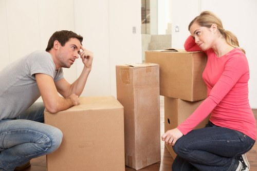 Efficient house move preparation with boxes and furniture in Hornsey