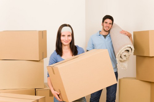 Packed household items ready for a local Hornsey removal
