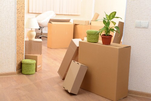 Local removal team handling furniture and boxes in Hornsey