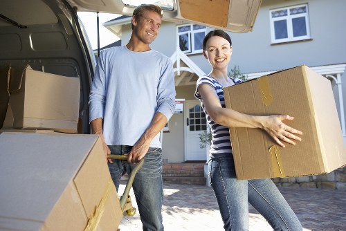 Hornsey man with van handling furniture and boxes
