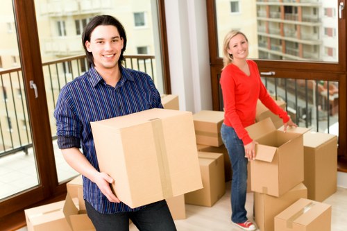 Moving day preparation for a house removal in Hornsey